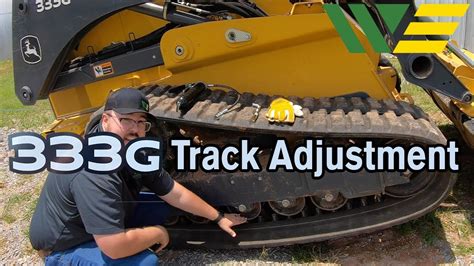 adjusting skid steer track john deere|track tension john deere.